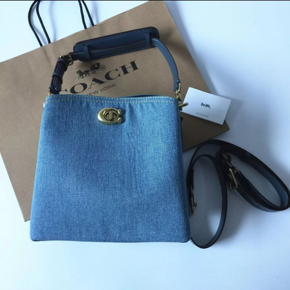 Nwt coach denim willow
